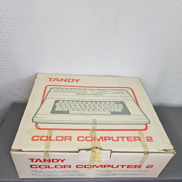 Tandy Color Computer 2 Original Box with Cord & Manuals - Picture 2 of 13